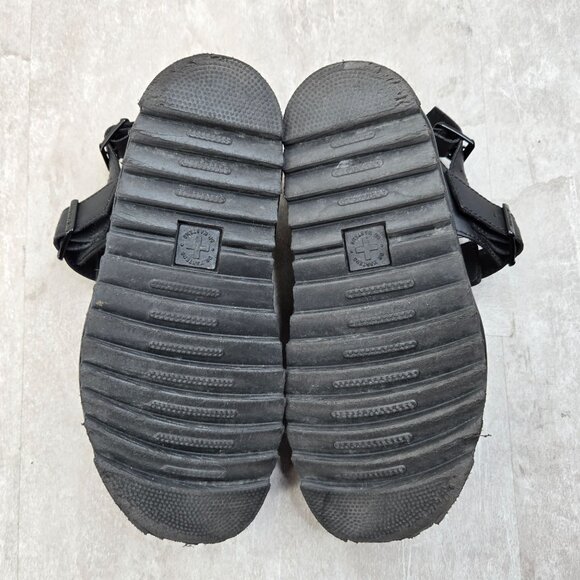 Dr. Martens Voss Quad Platform Sandals Size 8 Black Leather Grunge Y2K Chunky - Picture 7 of 10